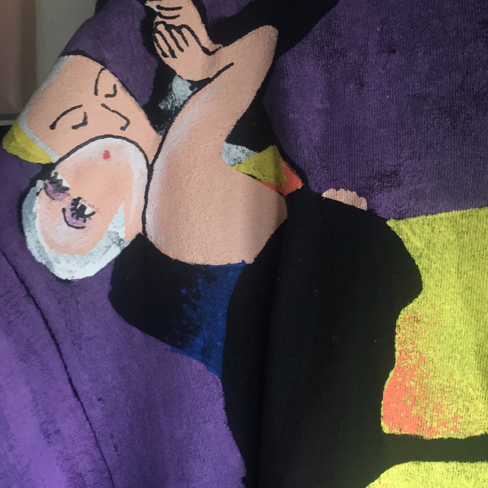 RARE Hand painted 90s shirt - Picture 3 of 6